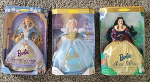 VTG Barbie Snow White Cinderella Sleeping Beauty Little Bo Peep 95-98 Collector - Picture 1 of 12