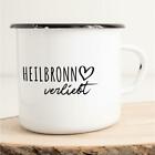 HUURAA! Emaille Tasse Heilbronn Verliebt Stadt City Liebe Love Heimat Kaffeetass