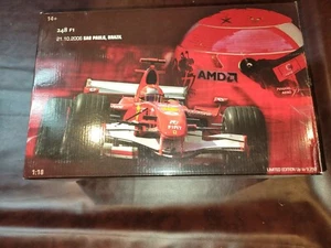 2006 F1 FERRARI 248 MICHAEL SCHUMACHER 1/18 SAO PAULO LAST RACE HOT WHEELS J2996 - Picture 1 of 7