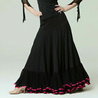 Women Latin Rumba Skirt Salsa Flamenco Ballroom Dance Dress Modern Tango Costume