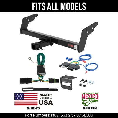 For 91-97 GMC Sonoma Trailer Hitch +5Pin Wiring Harness Kit Fits All Models Curt - Изображение 1 из 4