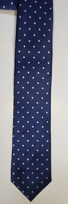 Corbata para hombre Jos A Bank Executive Collection 100 % seda azul con lunares blancos Foto 1 de 4