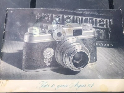 Vintage Argus C-3 Owners Manual For Camera 1954 Ann Arbor Michigan Booklet - Image 1 of 4