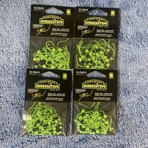 60c Tackle Beacon BOBBERSTOPS(4pack) No Slip Glow Beads Attract Fish Easy - Picture 1 of 2