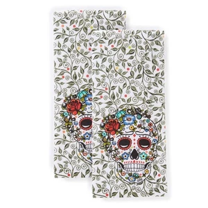 Skull & Vine Kitchen Towel Set, Multi, 2 Piece - Picture 1 of 4
