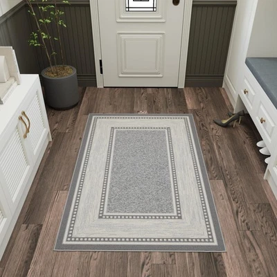 Alfombras de 3'3" x 5' para sala de estar alfombra de borde para dormitorio - antideslizante duradera... Foto 1 de 4