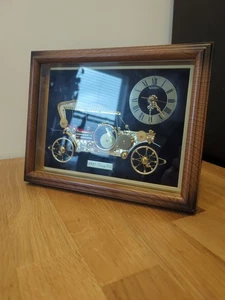 Linder 1910 Touring Car Clock Made of Watch Parts - Desk Stand or Wall Hang  - Picture 1 of 5