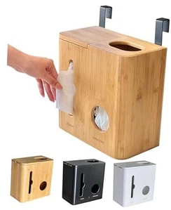 Trash Bag Dispenser & Grocery Bag Holder - The Original 2 in 1 Plastic Bag - Picture 1 of 7
