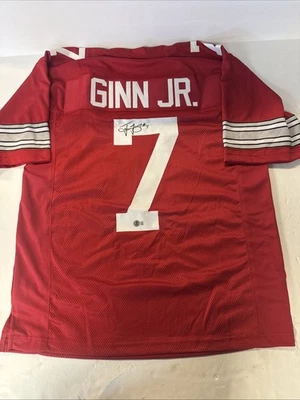Ted Ginn Jr. #7 签名定制俄亥俄州七叶树球衣 | 贝克特正品认证 — 第 1/4 张图片