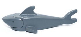 LEGO Shark Minifigure Rounded Nose Debossed Eyes 60014 8897 60011 animal ocean