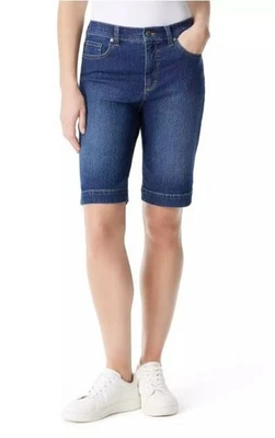 Bermudas de mezclilla de tiro alto Gloria Vanderbilt para mujer Amanda talla 8 nuevas Foto 1 de 4