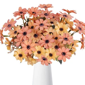 Ramo de flores artificiales de otoño 4 piezas seda otoño flores imitación otoño flor ar... - Imagen 1 de 7