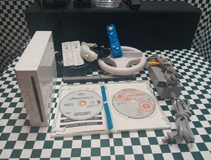 Nintendo Wii Konsole Bundle Controller Nunchuck Spiele (getestet funktioniert) - Bild 1 von 9