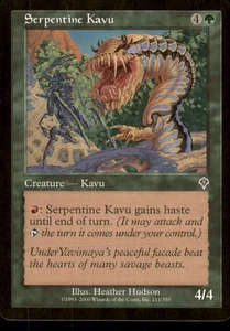 MTG - Serpentine Kavu Invasion #211 Common LP - Picture 1 of 2