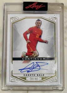 Gareth Bale Signed Autographed 2022 Leaf Continuum /46 #83 Real Madrid - Picture 1 of 4