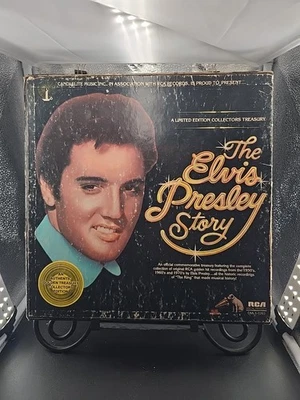 ELVIS PRESLEY THE ELVIS PRESLEY STORY 1977 RCA DML 5-0263 LTD ED 5LP SET VG+/VG - Image 1 of 4