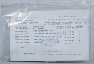 NEW ASM PN: 04-328353A02 Qualiflow F Pneumatic NC Hi-Flow Valve Rebuilt Kit - Picture 1 of 3