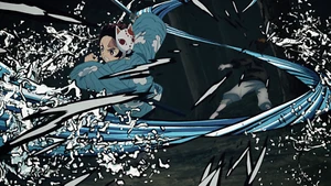 Anime kimetsu no yaiba kamado tanjiro trees forest Playmat Gaming Mat Desk - Picture 1 of 1