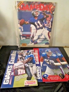 giants vintage gameday lot program magazine phil simms football - Picture 1 of 1