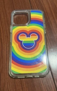 Disney -  Case Protector For  IPhone 14 Pro -Pride Collage Rainbow Art Case - Picture 1 of 5