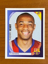 #57 Thierry Henry Barcelona Panini UEFA Champions League 2007 - 2008