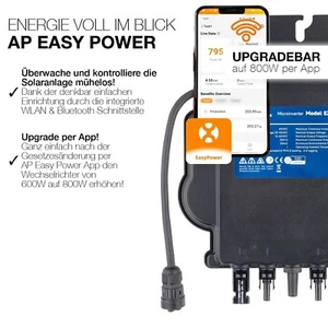 APSystems A-EZ1-M 800W - Microinversor fotovoltaico Wi-Fi integrado y Bluetooth - Imagen 1 de 3