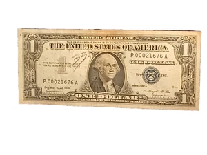ESTADOS UNIDOS Serie A UN DÓLAR 1957 $1 Certificado Plata Sello Azul Billete - Imagen 1 de 2
