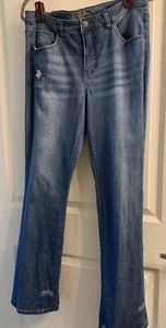 Used-Look Damen With Control My Wonder Jeans Stretch mittlere Waschung Größe 8R - Bild 1 von 11