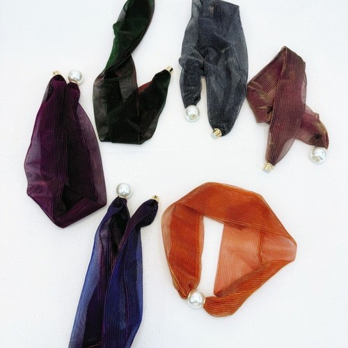 VETEMENTS Sciarpe stile collana perle abbigliamento decorazione collana stile sciarpa donna