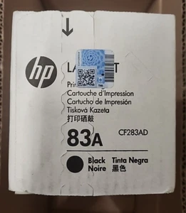 HP 83A Black Ink Toner Cartridge CF283AD- 1 Cartridge OEM - Picture 1 of 7