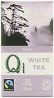 Qi White Tea - Organic & Fairtrade 25 Bags (Pack of 4)