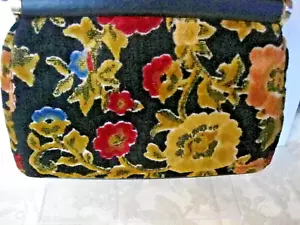 Bolso de Mano Bolso de Mano Vintage Años 60 JR Florida Grande Floral Tapiz MCM - Imagen 1 de 5