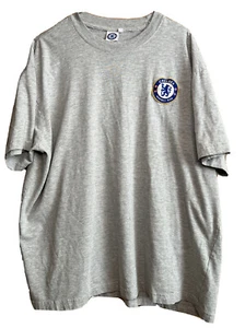 Chelsea Football Club Gray T Shirt Stitched Logo Mens Size 2XL - Picture 1 of 6