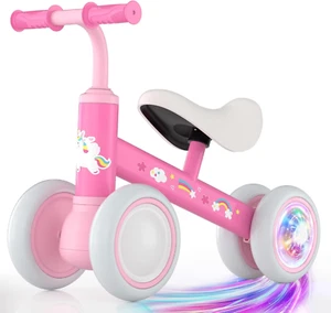 Colorful Lighting Baby Balance Bike for 1 Year Old Boys Girls, 12-24 Months Todd - Picture 1 of 9