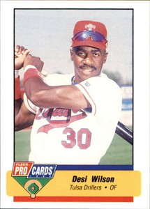 1994 Tulsa Drillers Fleer/ProCards #257 Desi Wilson Glen Cove New York NY Card