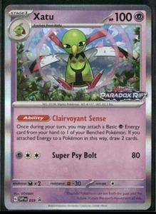 Pokemon TCG Xatu SVP059 Black Star Promo Paradox Rift Pre Release - Picture 1 of 5