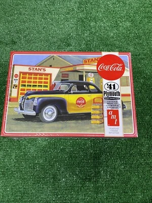 Coca Cola '41 Plymouth Coupe 1/25 Scale Model Car Kit NEW SEALED - Image 1 of 4