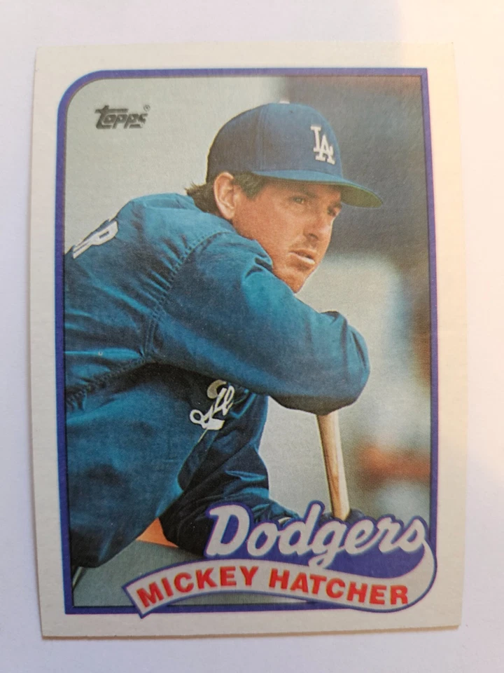1989 TOPPS MICKEY HATCHER #483 NM - Image 1 of 1