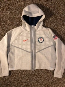 Nike Tech Fleece Full Zip Team USA Olympic Hoodie CT2582-043 Women's Medium - Picture 1 of 13