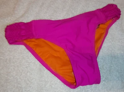 Mudd плавать бикини низ купальник женский размер XS розовый оранжевый новый - Изображение 1 из 4