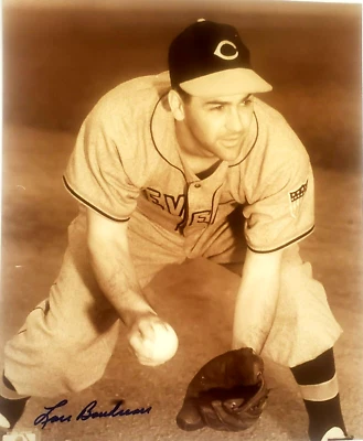 Foto autógrafa de Lou Boudreau Cleveland Indians con certificado de autenticidad BB-153 Foto 1 de 4