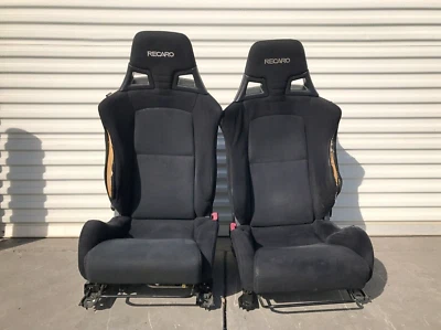08-15 MITSUBISHI LANCER EVOLUTION EVO X RECARO FRONT CLOTH  SEATS ❗DEPLOYED❗ - Image 1 of 4