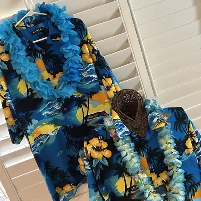 匹配复古夏威夷 Koman Sport Luau,巡航热带短袖 XL — 第 1/4 张图片