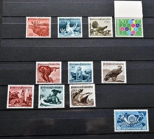 Colección LIECHTENSTEIN desde nº 1/3 Buenas series de caza sin fijasellos sellos francos etc. - Imagen 1 de 13