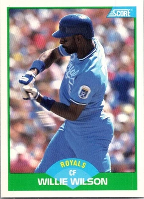 1989 Score Willie Wilson Kansas City Royals #28 - Image 1 of 2