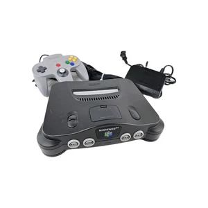 Paquete de sistema de consola Nintendo 64 con controlador, cables OEM N64 - Imagen 1 de 14