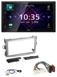JVC DAB 2DIN MP3 Bluetooth USB Autoradio für Toyota Verso 2009-2018 silber - Bild 1 von 10