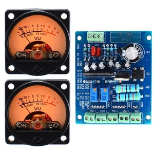 Analog VU Meter Kit 2pcs with Backlit and Driver Board for Audio Equipment - Picture 1 of 13