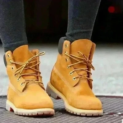 Timberland Womens 6-Inch Premium Waterproof Boots Ortholite Wheat Size 8M - Image 1 of 4