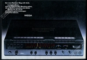 Wega 3131 1974 receptor estéreo de alta fidelidad foto anuncio impreso alemán vintage - Imagen 1 de 7